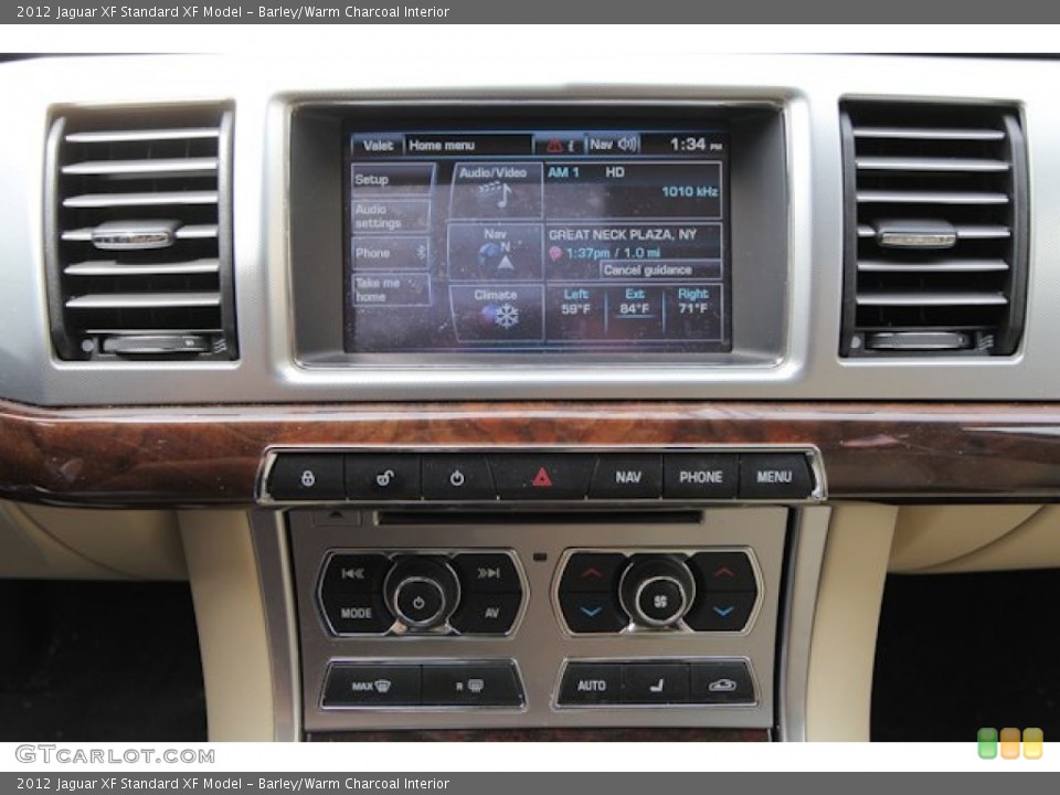 Barley/Warm Charcoal Interior Controls for the 2012 Jaguar XF  #69120779