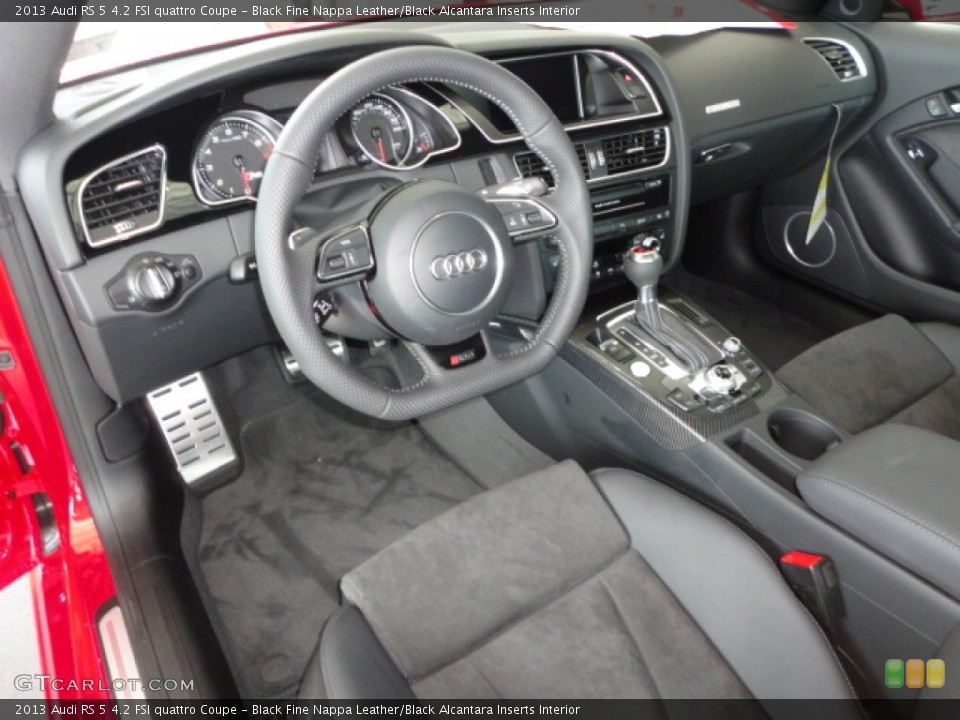 Black Fine Nappa Leather/Black Alcantara Inserts Interior Prime Interior for the 2013 Audi RS 5 4.2 FSI quattro Coupe #69120934