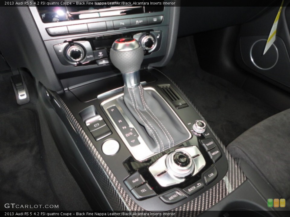 Black Fine Nappa Leather/Black Alcantara Inserts Interior Transmission for the 2013 Audi RS 5 4.2 FSI quattro Coupe #69120950