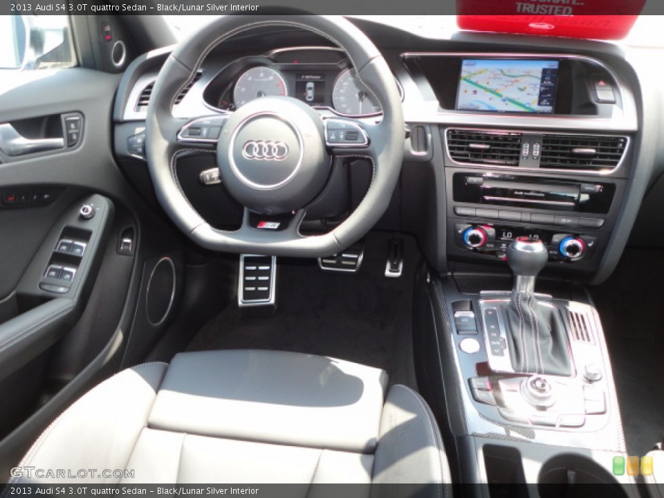 Black/Lunar Silver Interior Dashboard for the 2013 Audi S4 3.0T quattro Sedan #69121034