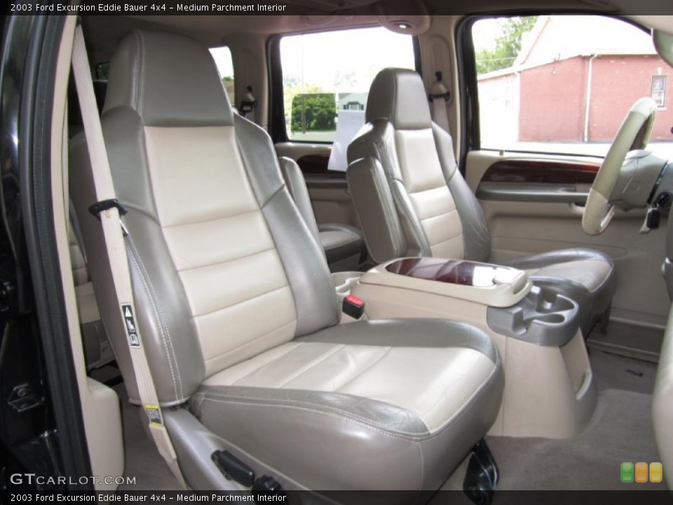 Medium Parchment Interior Front Seat for the 2003 Ford Excursion Eddie Bauer 4x4 #69121061