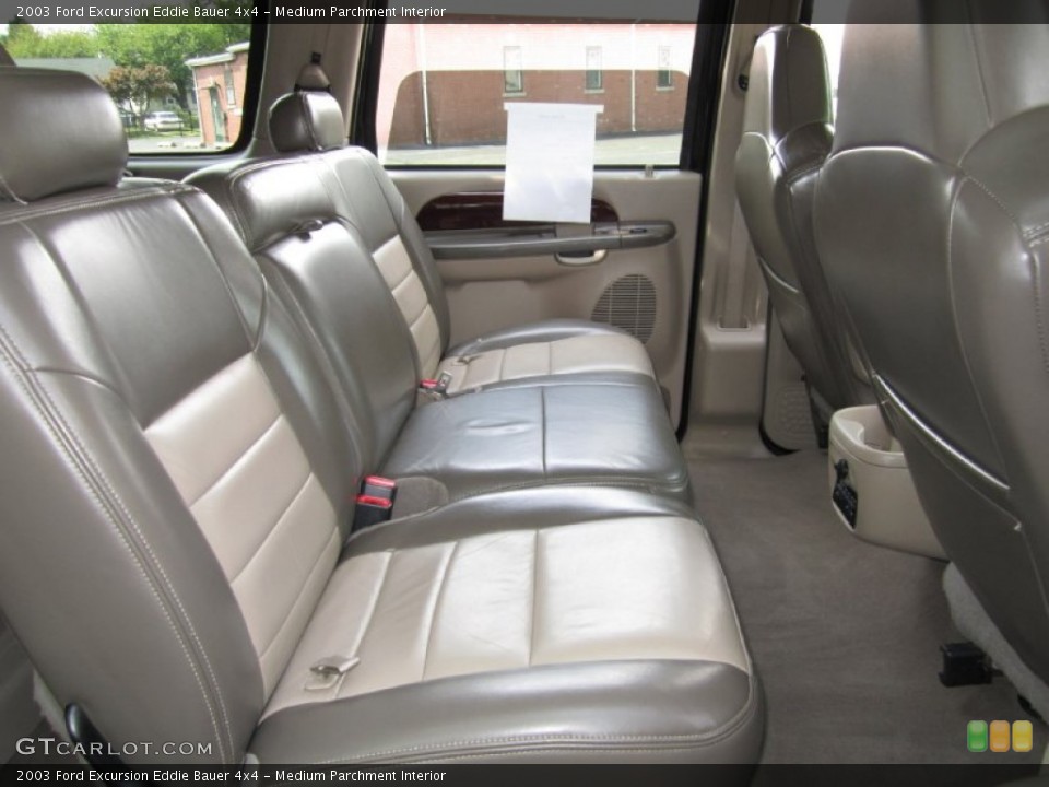 Medium Parchment Interior Rear Seat for the 2003 Ford Excursion Eddie Bauer 4x4 #69121097