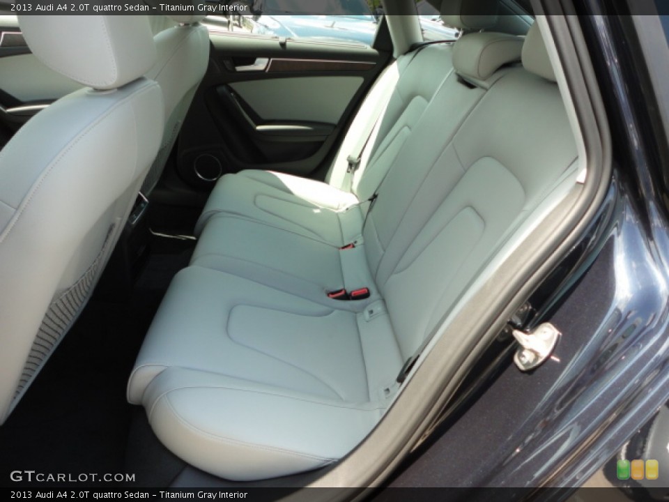 Titanium Gray Interior Rear Seat for the 2013 Audi A4 2.0T quattro Sedan #69121112