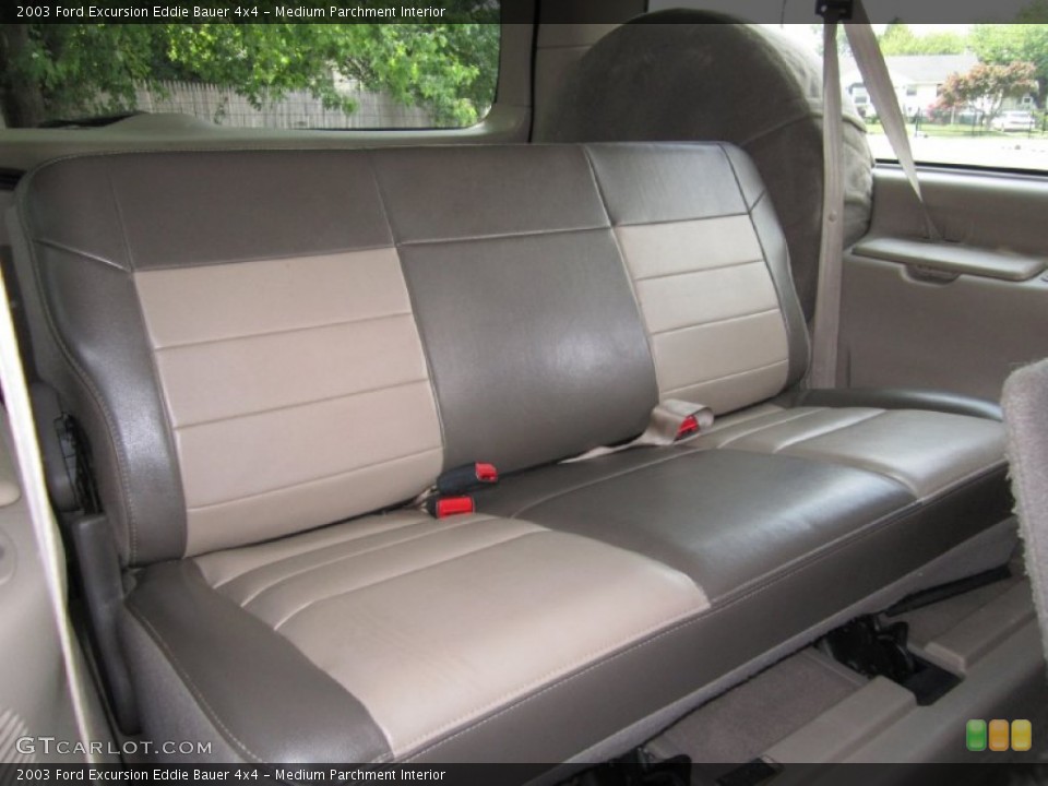 Medium Parchment Interior Rear Seat for the 2003 Ford Excursion Eddie Bauer 4x4 #69121118
