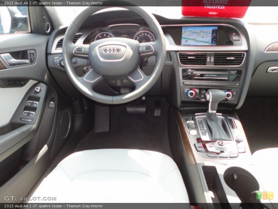Titanium Gray Interior Dashboard for the 2013 Audi A4 2.0T quattro Sedan #69121121