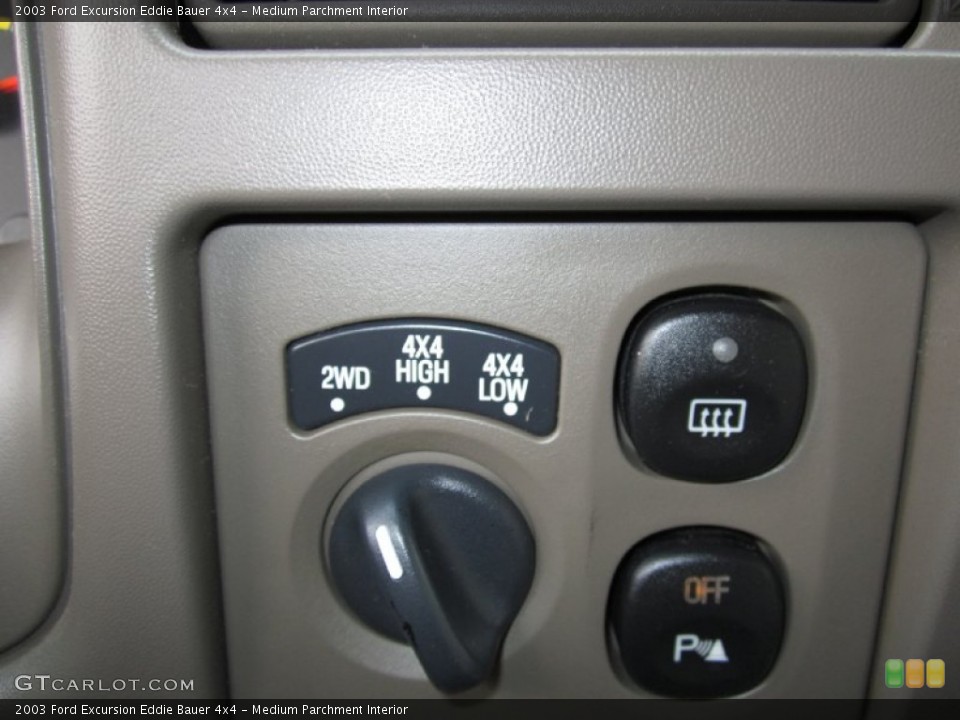 Medium Parchment Interior Controls for the 2003 Ford Excursion Eddie Bauer 4x4 #69121133