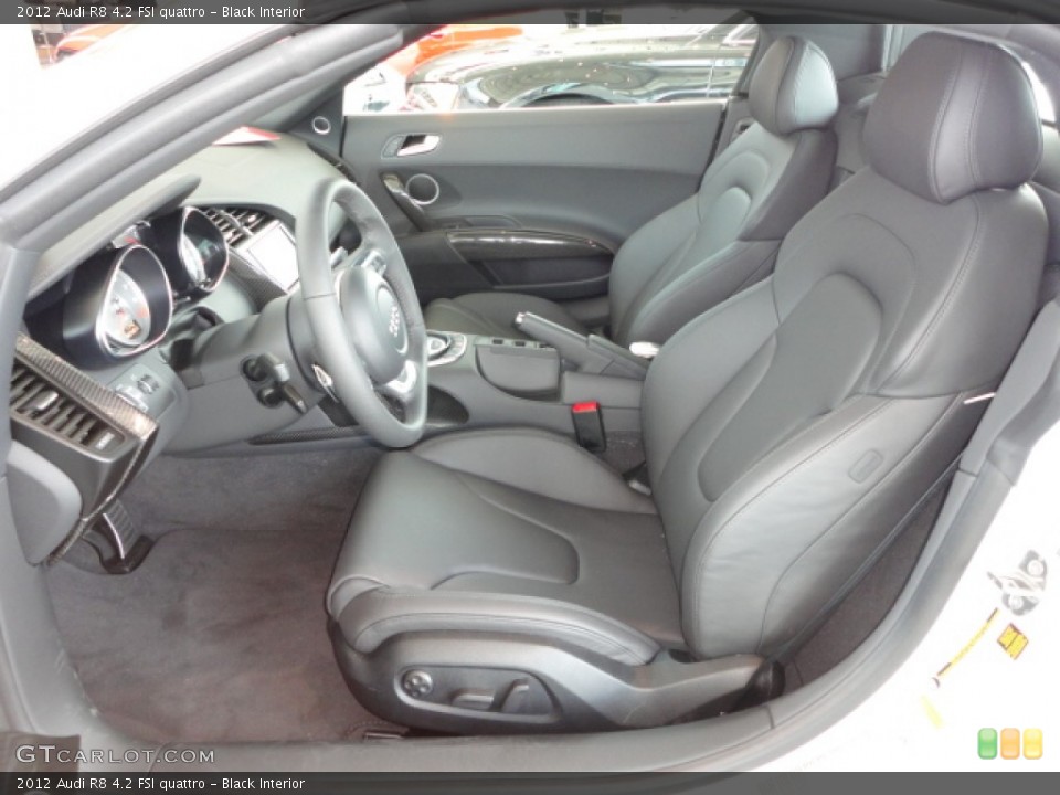 Black Interior Front Seat for the 2012 Audi R8 4.2 FSI quattro #69121184