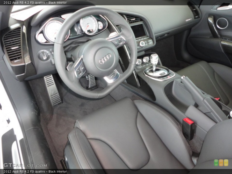 Black Interior Prime Interior for the 2012 Audi R8 4.2 FSI quattro #69121193