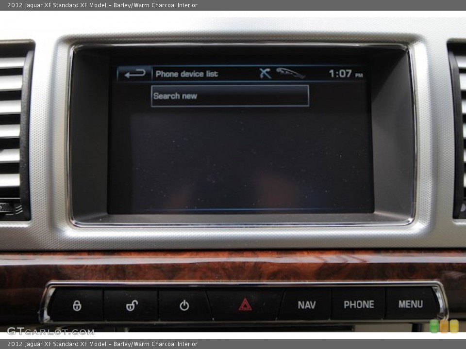 Barley/Warm Charcoal Interior Controls for the 2012 Jaguar XF  #69122477