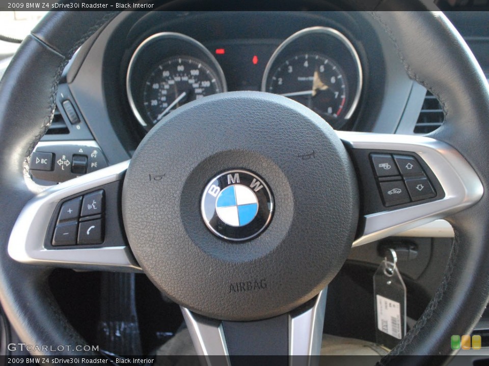 Black Interior Steering Wheel for the 2009 BMW Z4 sDrive30i Roadster #69123344