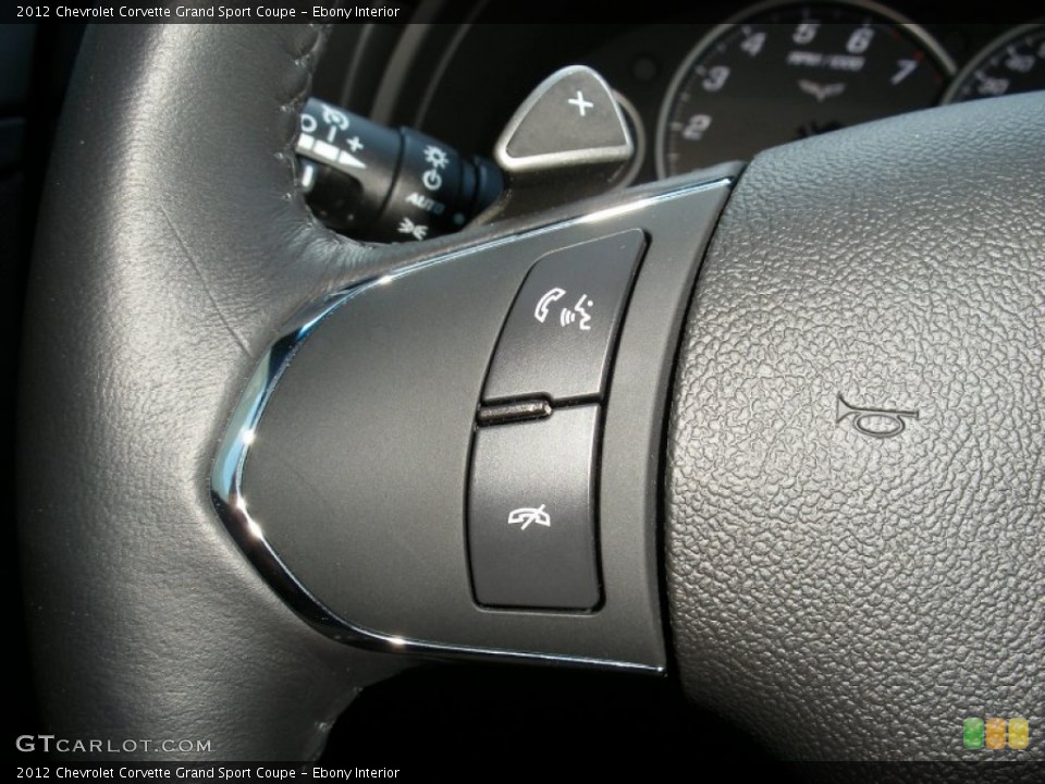 Ebony Interior Controls for the 2012 Chevrolet Corvette Grand Sport Coupe #69123635