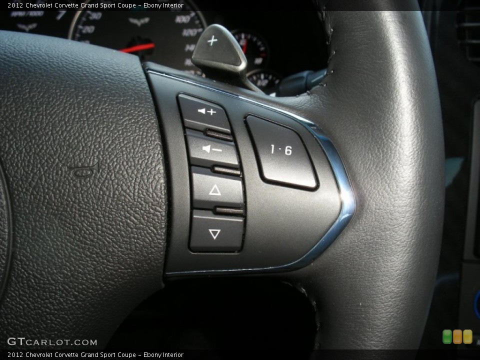 Ebony Interior Controls for the 2012 Chevrolet Corvette Grand Sport Coupe #69123644