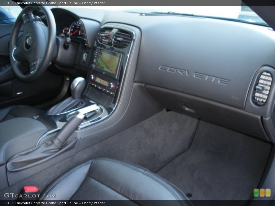 Ebony Interior Dashboard for the 2012 Chevrolet Corvette Grand Sport Coupe #69123653