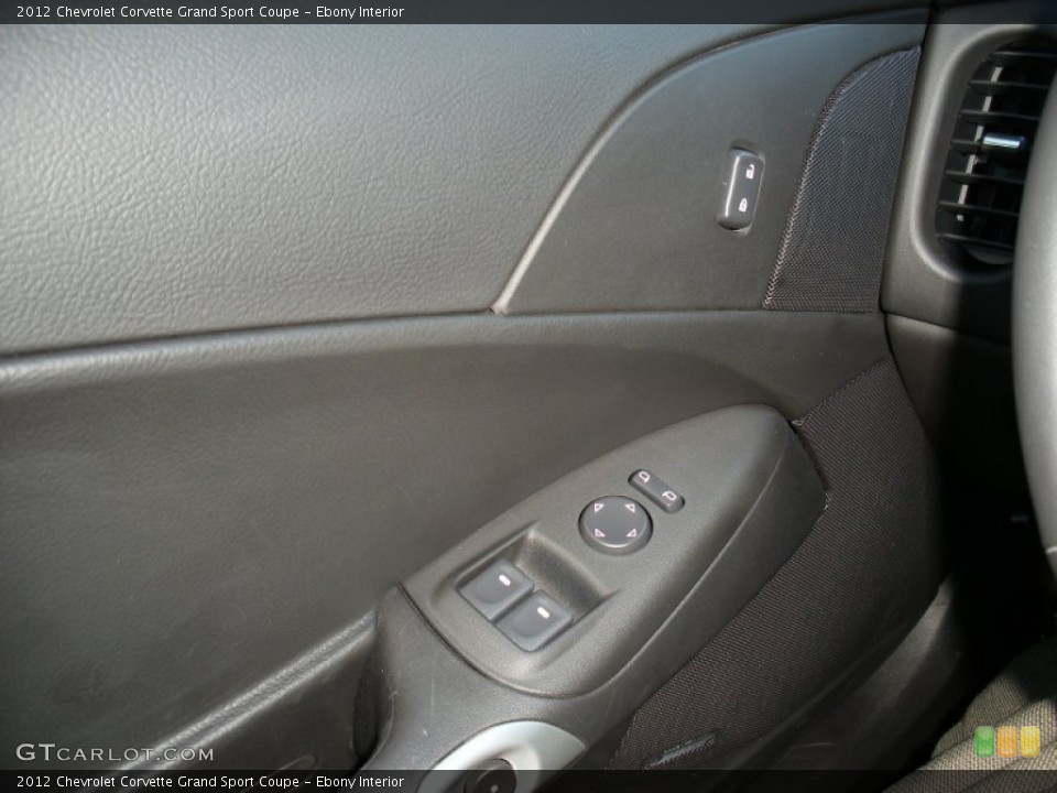 Ebony Interior Controls for the 2012 Chevrolet Corvette Grand Sport Coupe #69123718
