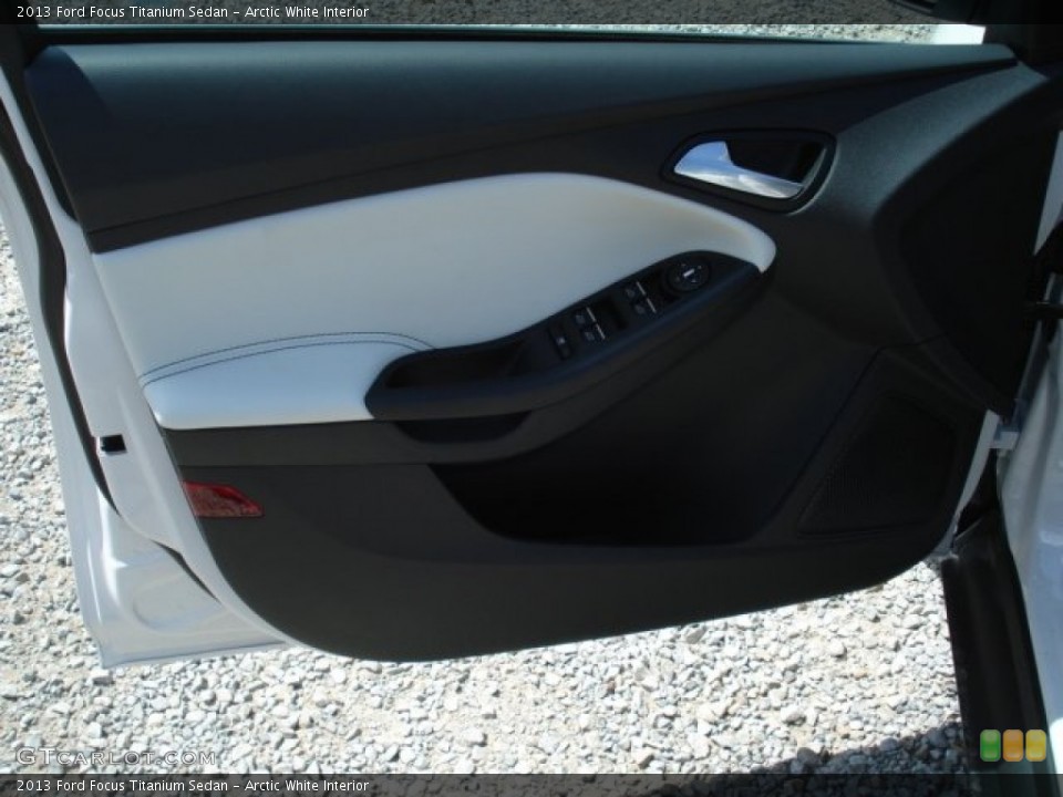 Arctic White Interior Door Panel for the 2013 Ford Focus Titanium Sedan #69124295