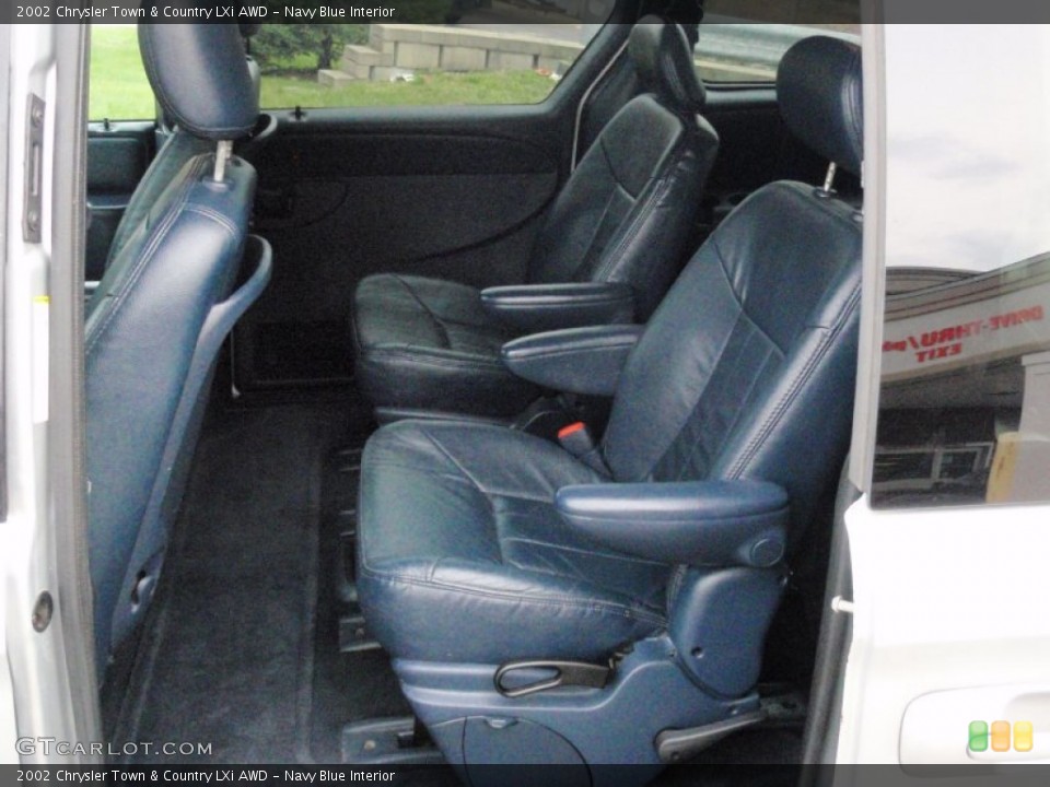 Navy Blue Interior Rear Seat for the 2002 Chrysler Town & Country LXi AWD #69128516