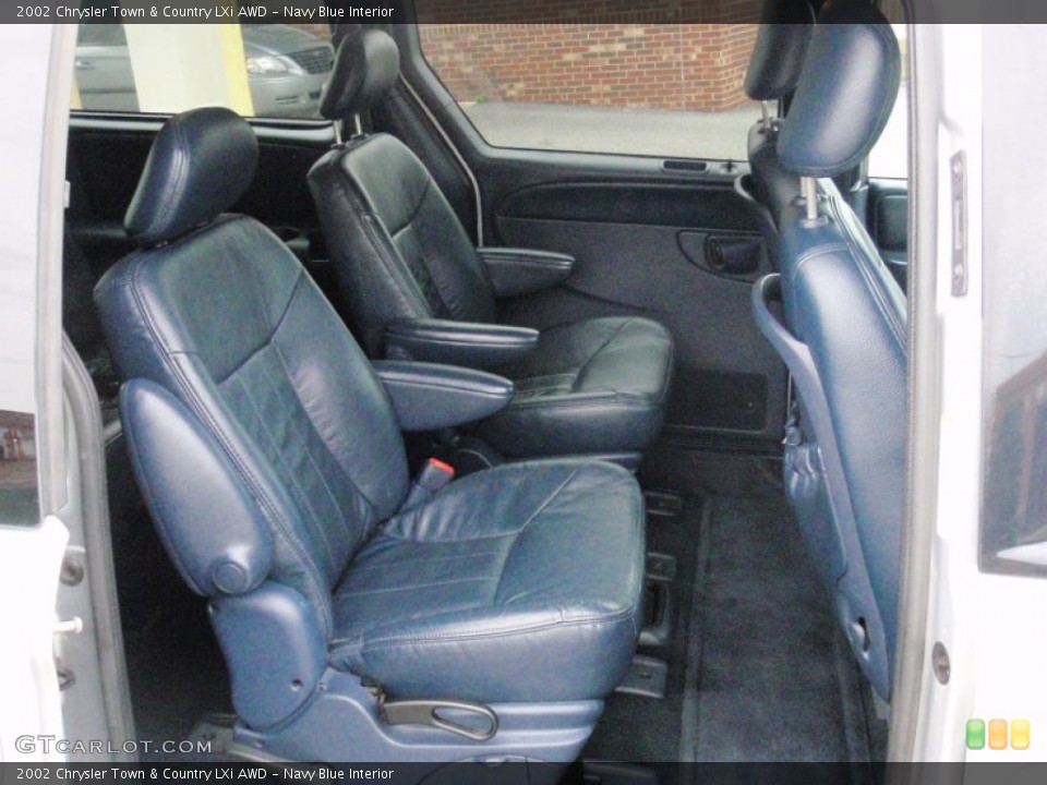 Navy Blue Interior Rear Seat for the 2002 Chrysler Town & Country LXi AWD #69128525