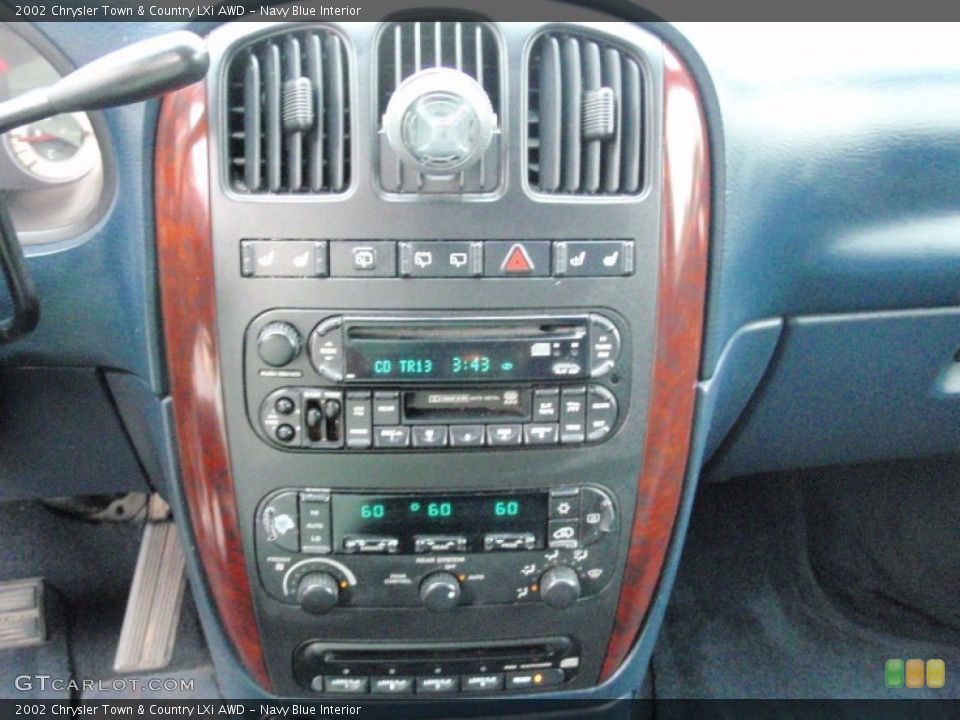 Navy Blue Interior Controls for the 2002 Chrysler Town & Country LXi AWD #69128683