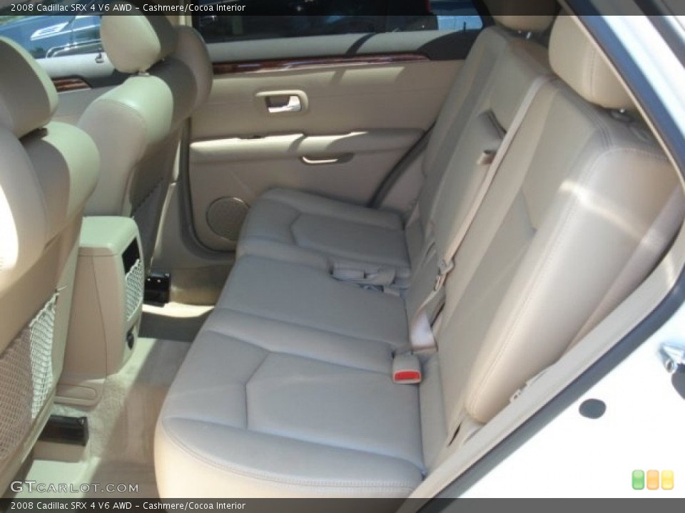 Cashmere/Cocoa Interior Rear Seat for the 2008 Cadillac SRX 4 V6 AWD #69129941