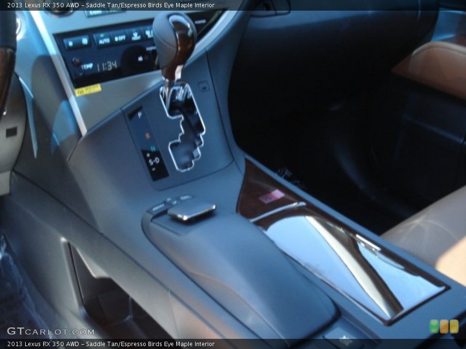 Saddle Tan/Espresso Birds Eye Maple Interior Transmission for the 2013 Lexus RX 350 AWD #69131396