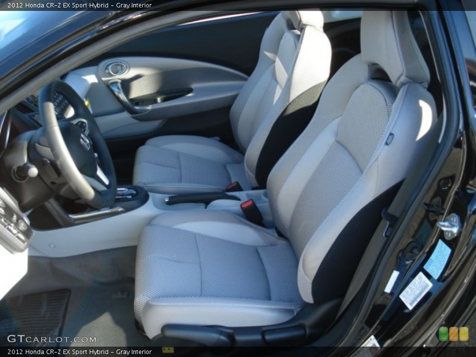 Gray Interior Front Seat for the 2012 Honda CR-Z EX Sport Hybrid #69131567