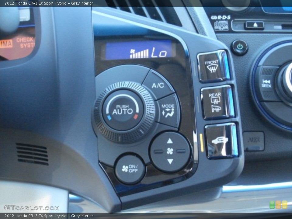 Gray Interior Controls for the 2012 Honda CR-Z EX Sport Hybrid #69131609