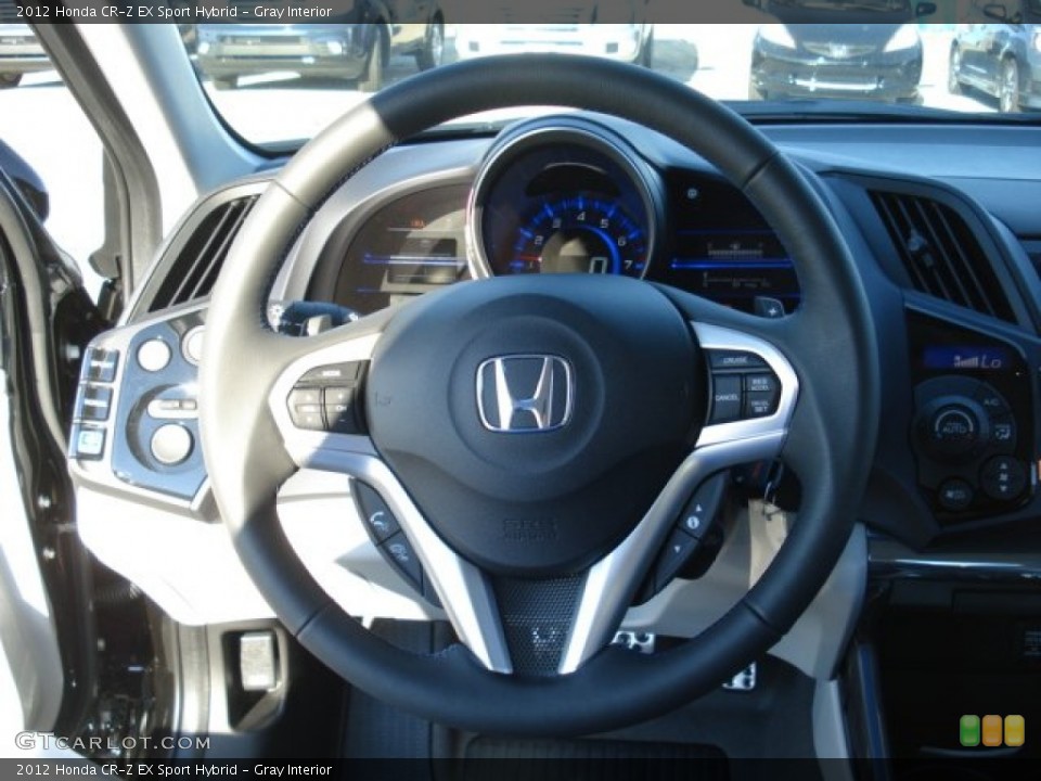 Gray Interior Steering Wheel for the 2012 Honda CR-Z EX Sport Hybrid #69131630