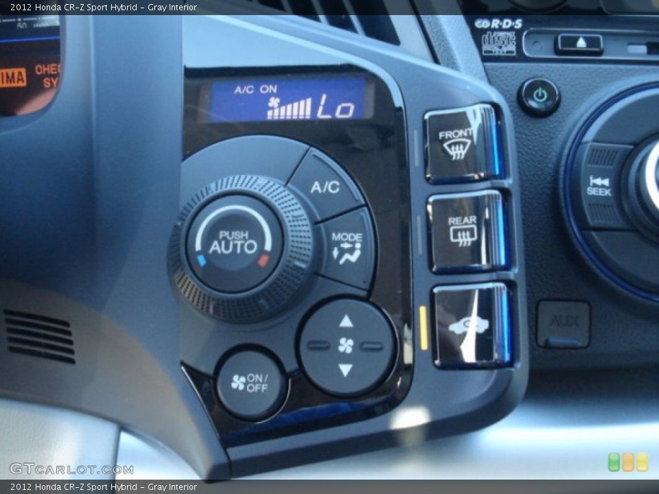 Gray Interior Controls for the 2012 Honda CR-Z Sport Hybrid #69131786
