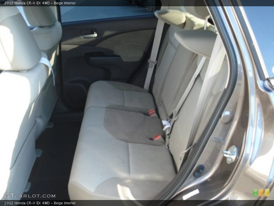 Beige Interior Rear Seat for the 2012 Honda CR-V EX 4WD #69132122