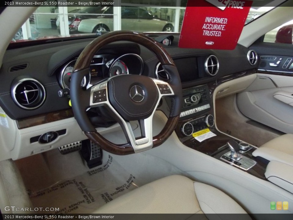 Beige/Brown Interior Photo for the 2013 Mercedes-Benz SL 550 Roadster #69132266