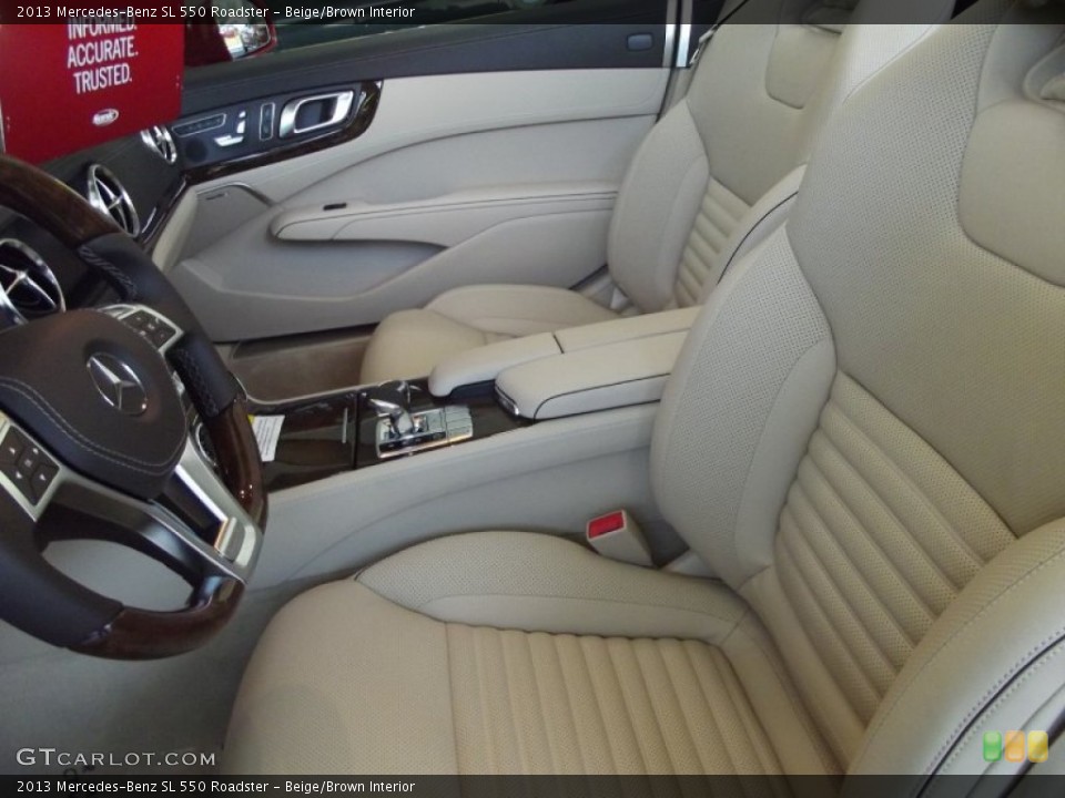 Beige/Brown Interior Photo for the 2013 Mercedes-Benz SL 550 Roadster #69132275
