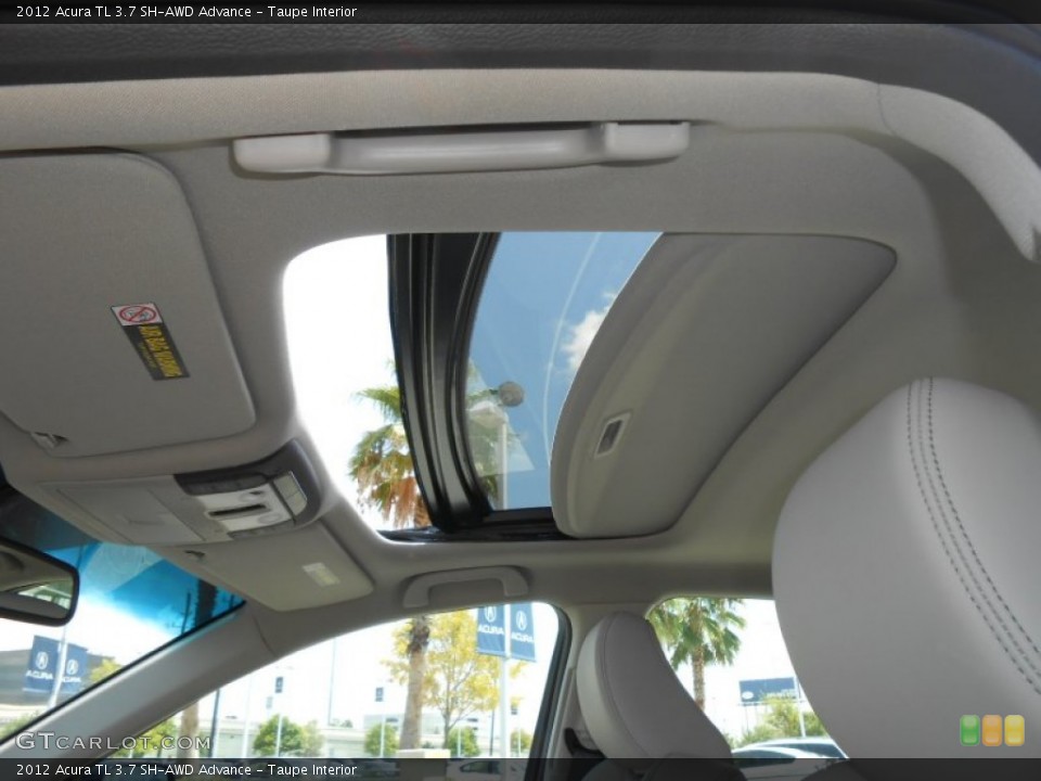 Taupe Interior Sunroof for the 2012 Acura TL 3.7 SH-AWD Advance #69137027