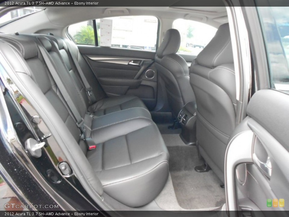 Ebony Interior Rear Seat for the 2012 Acura TL 3.7 SH-AWD Advance #69137176