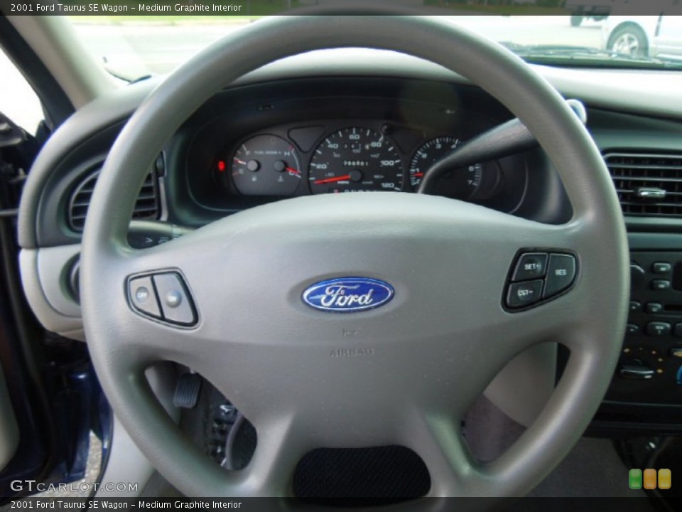 Medium Graphite Interior Steering Wheel for the 2001 Ford Taurus SE Wagon #69137981