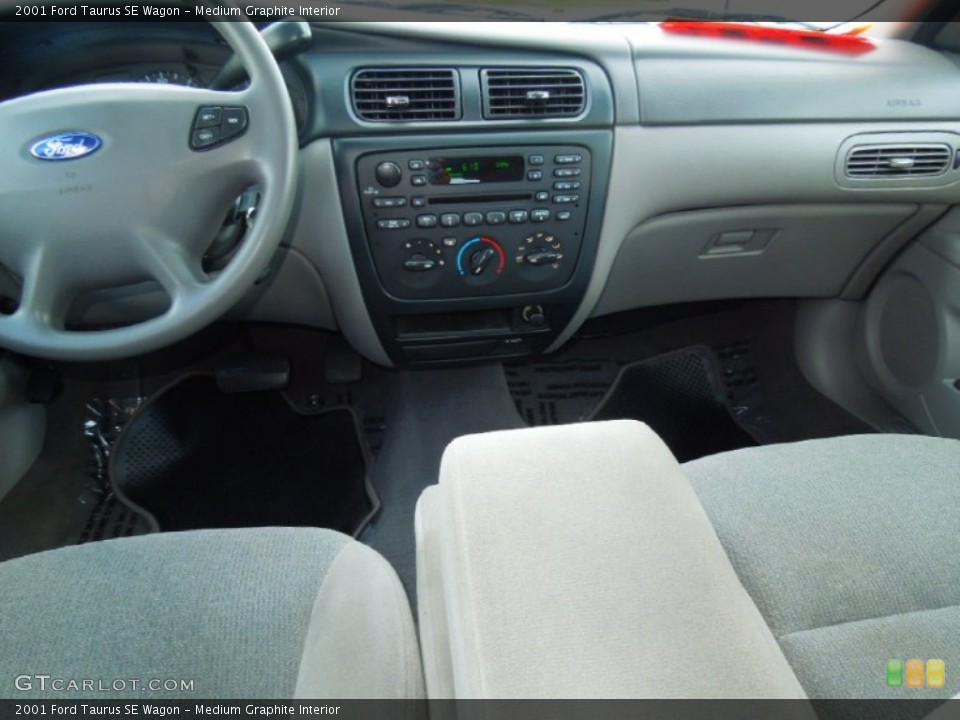 Medium Graphite Interior Dashboard for the 2001 Ford Taurus SE Wagon #69138014