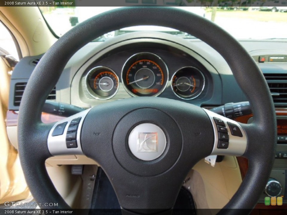 Tan Interior Steering Wheel for the 2008 Saturn Aura XE 3.5 #69138200