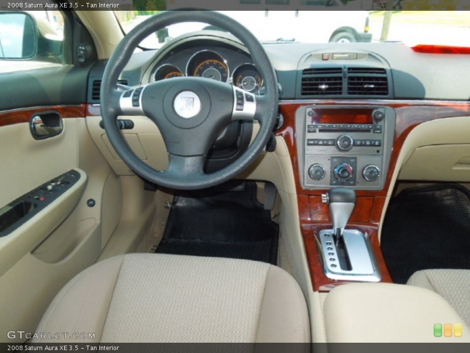 Tan Interior Dashboard for the 2008 Saturn Aura XE 3.5 #69138224