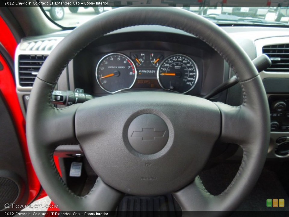 Ebony Interior Steering Wheel for the 2012 Chevrolet Colorado LT Extended Cab #69138844