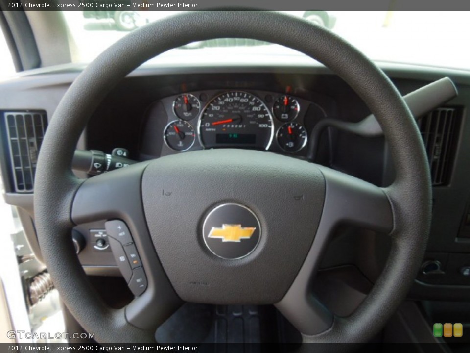 Medium Pewter Interior Steering Wheel for the 2012 Chevrolet Express 2500 Cargo Van #69139049