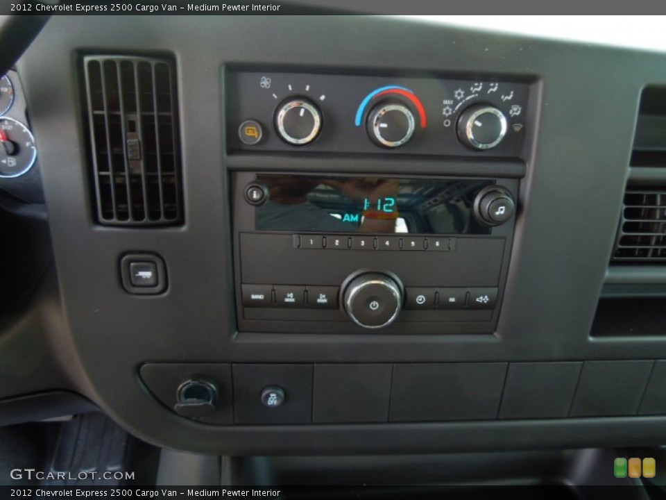 Medium Pewter Interior Controls for the 2012 Chevrolet Express 2500 Cargo Van #69139067