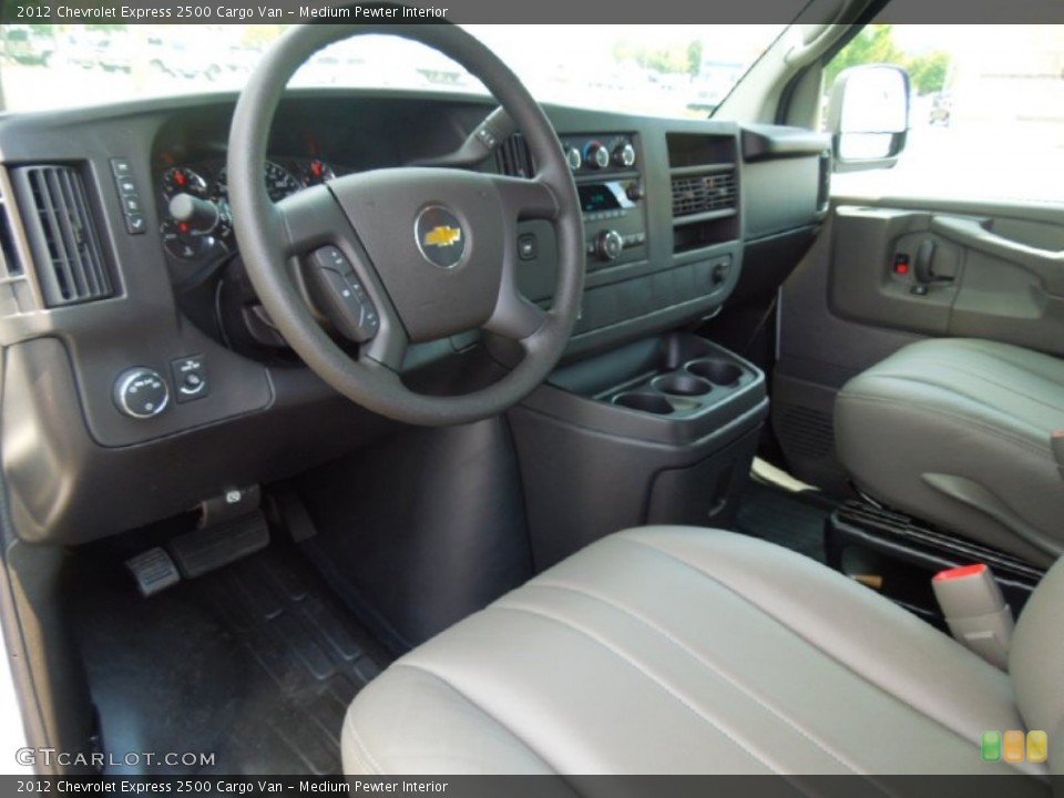 Medium Pewter Interior Prime Interior for the 2012 Chevrolet Express 2500 Cargo Van #69139175