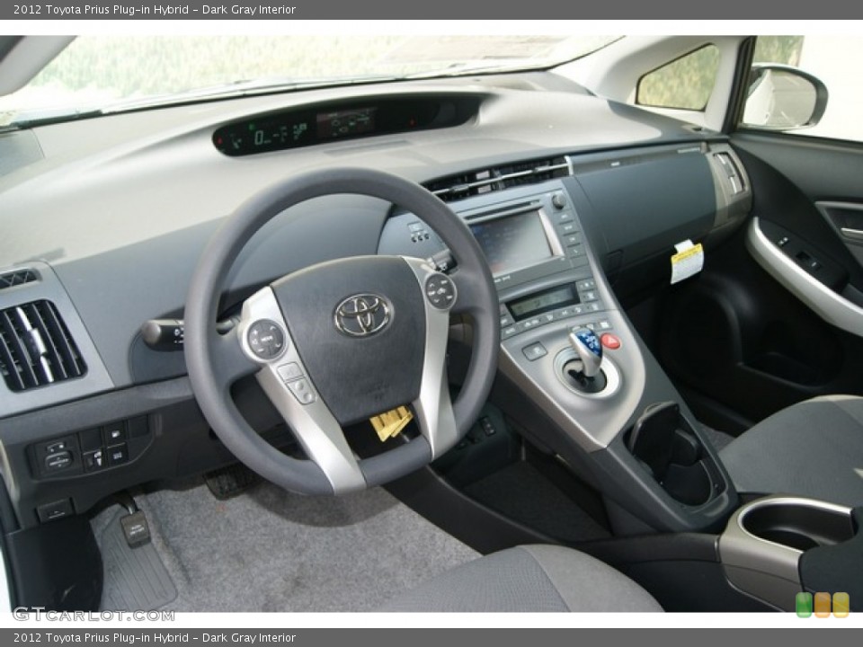 Dark Gray Interior Prime Interior for the 2012 Toyota Prius Plug-in Hybrid #69144815