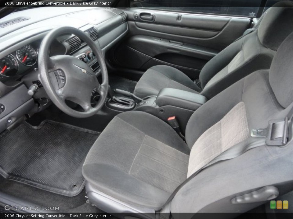Dark Slate Gray Interior Photo for the 2006 Chrysler Sebring Convertible #69145676