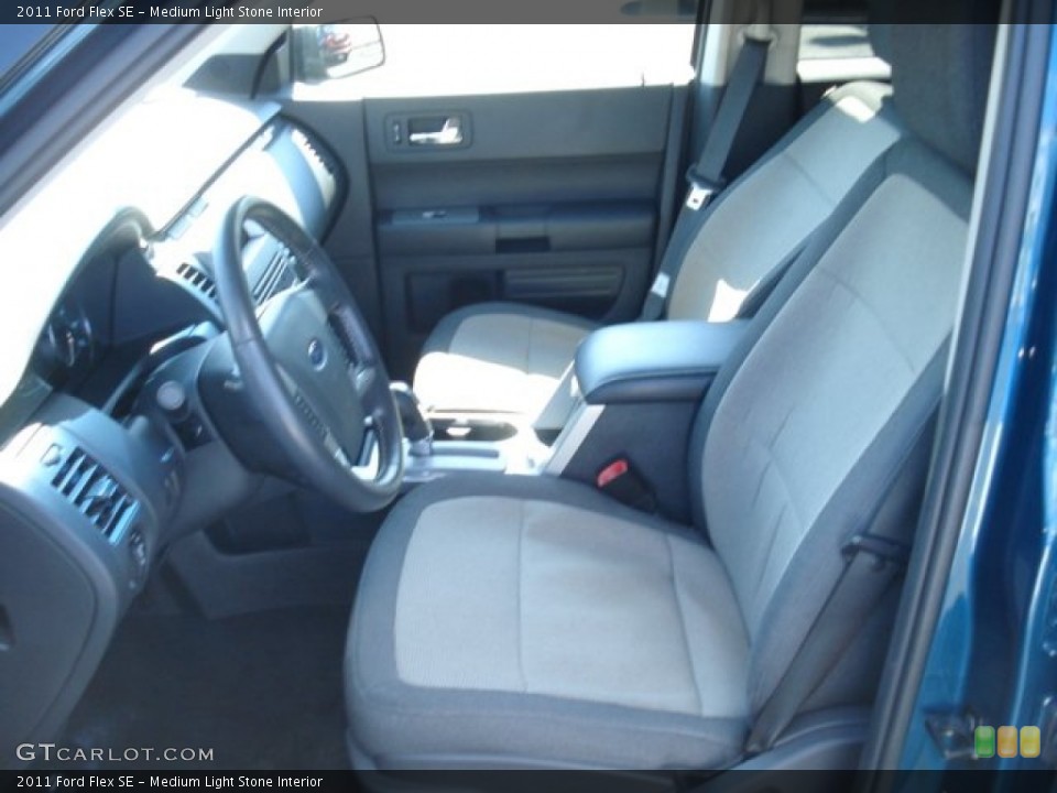 Medium Light Stone Interior Front Seat for the 2011 Ford Flex SE #69145931