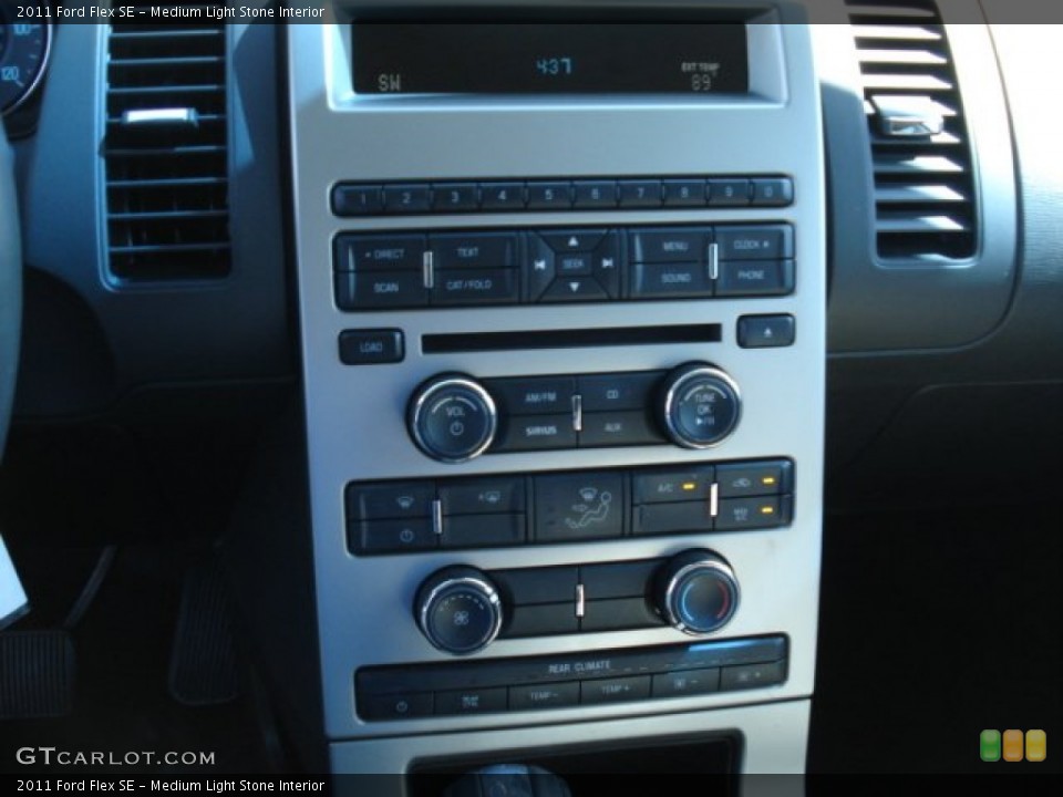 Medium Light Stone Interior Controls for the 2011 Ford Flex SE #69145955