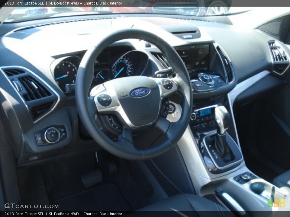 Charcoal Black Interior Dashboard for the 2013 Ford Escape SEL 1.6L EcoBoost 4WD #69146303