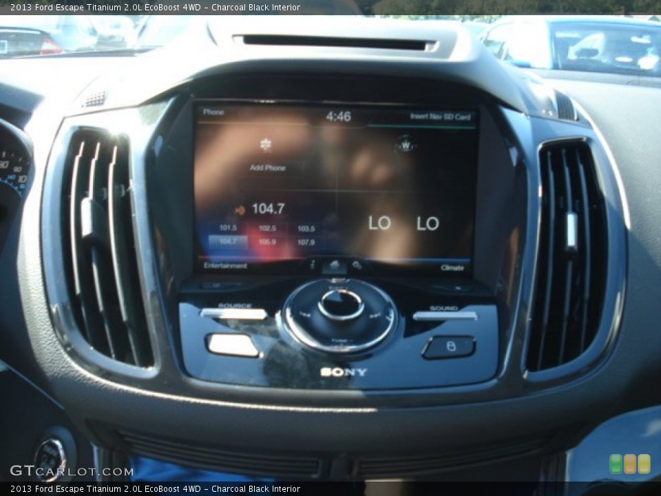 Charcoal Black Interior Controls for the 2013 Ford Escape Titanium 2.0L EcoBoost 4WD #69146456