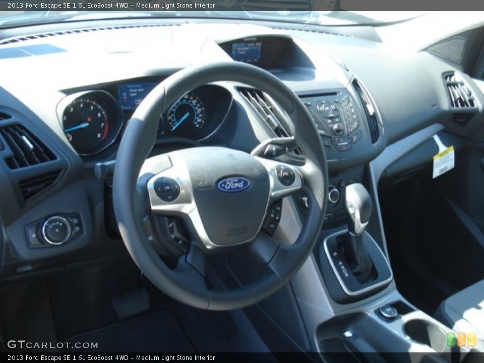 Medium Light Stone Interior Dashboard for the 2013 Ford Escape SE 1.6L EcoBoost 4WD #69146690
