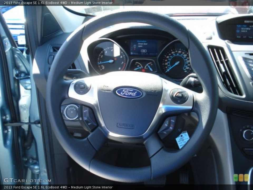 Medium Light Stone Interior Steering Wheel for the 2013 Ford Escape SE 1.6L EcoBoost 4WD #69146732