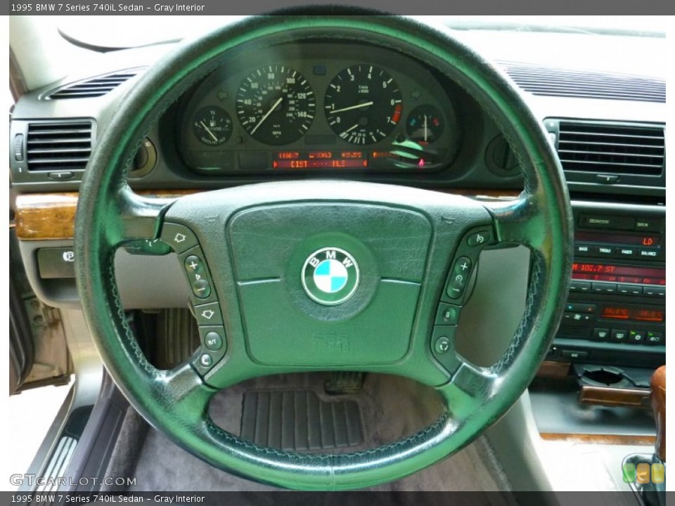 Gray Interior Steering Wheel for the 1995 BMW 7 Series 740iL Sedan #69151021